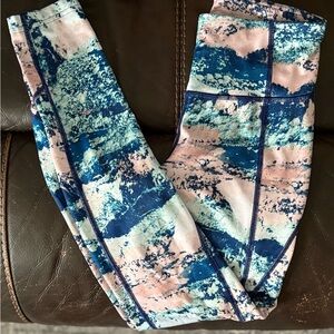 Women’s Tek Gear Dry Tek Water Colored Leggings, Size Small